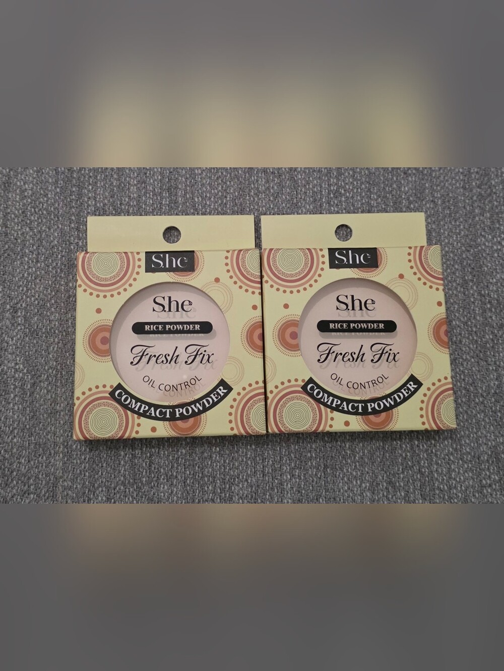 New Fresh Fix Rice Compact Powder 10g - Natural Oil Control (Set Of 2)